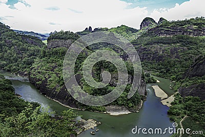 Mount Wuyiï¼ŒWorld Natural Heritage in Fujian Stock Photo